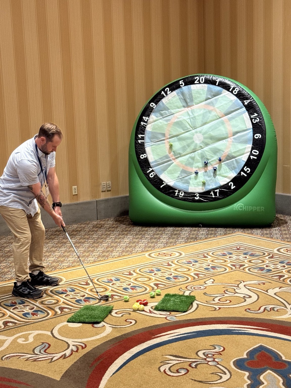 Golf Darts target indoors